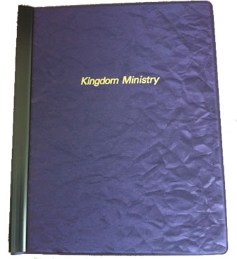 KINGDOM MINISTRY FOLDER - HOLDER  - PURPLE