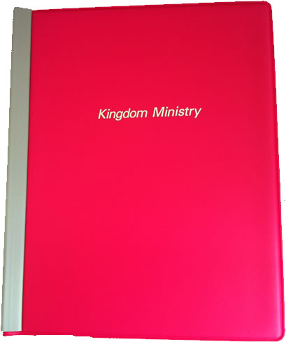 KINGDOM MINISTRY FOLDER - HOLDER  - Pink
