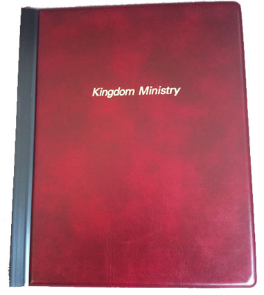 KINGDOM MINISTRY FOLDER - HOLDER  - WINE