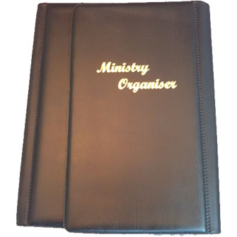 Ministry Organiser and Pad  - Black