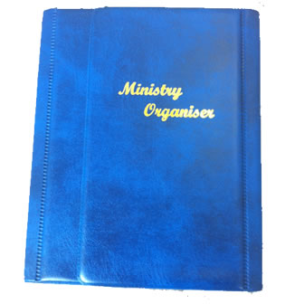 Ministry Organiser and Pad  - Dark Blue