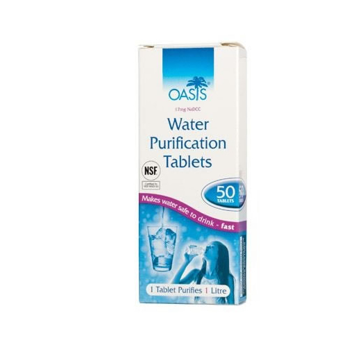 Oasis water purification tablets